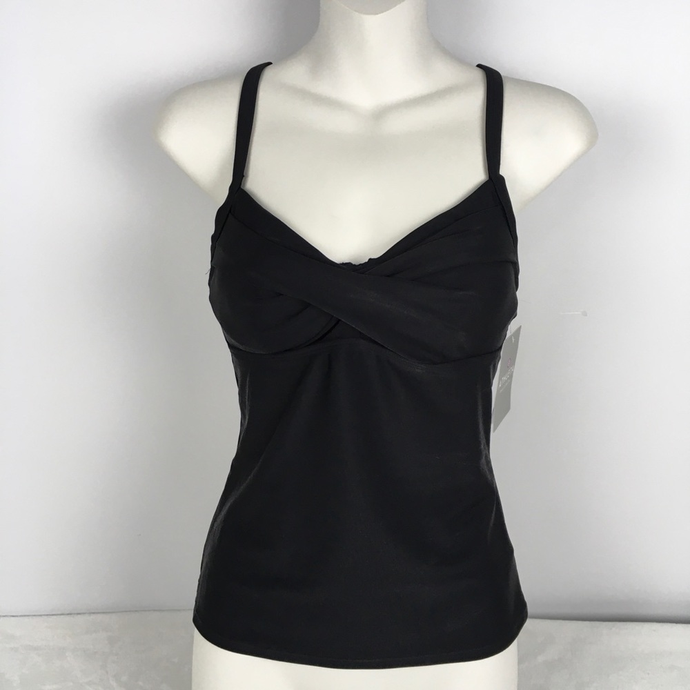 Athleta Twister Tankini Black 32B/C NWT